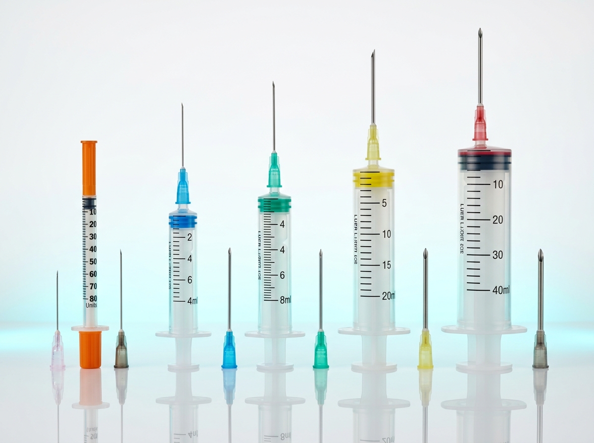 Sterile 3-Part Medical Disposable Syringes